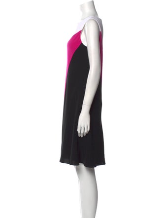 Tom and Linda Platt Colorblock Pattern Knee-Length Dress