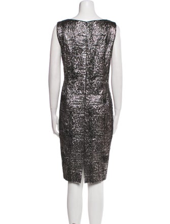 Tom and Linda Platt Bateau Neckline Knee-Length Dress