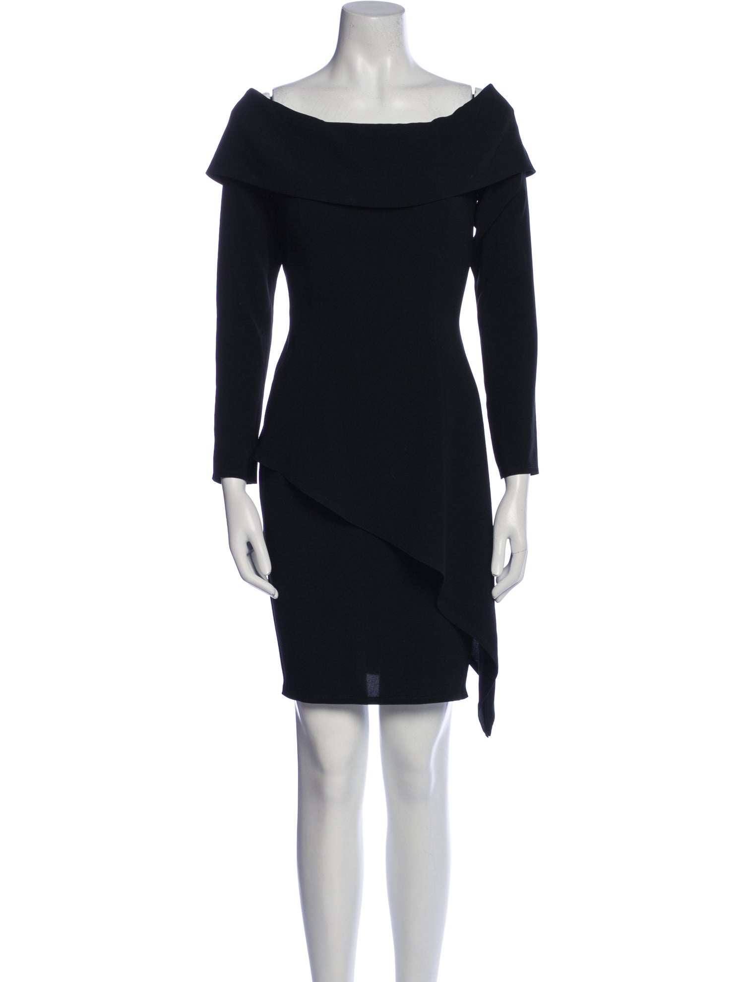 Tom and Linda Platt Bateau Neckline Mini Dress