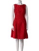 Tom and Linda Platt Bateau Neckline Knee-Length Dress
