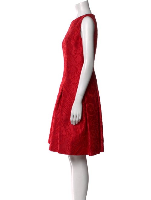 Tom and Linda Platt Bateau Neckline Knee-Length Dress