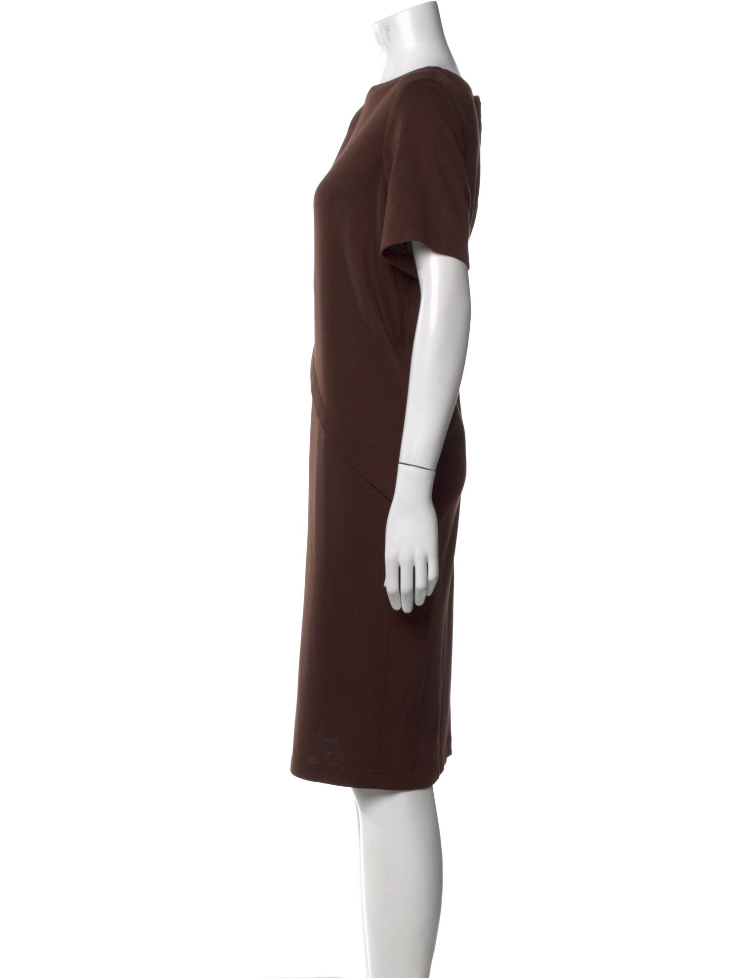 Tom and Linda Platt Bateau Neckline Knee-Length Dress