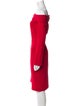 Tom and Linda Platt Off-The-Shoulder Knee-Length Dress