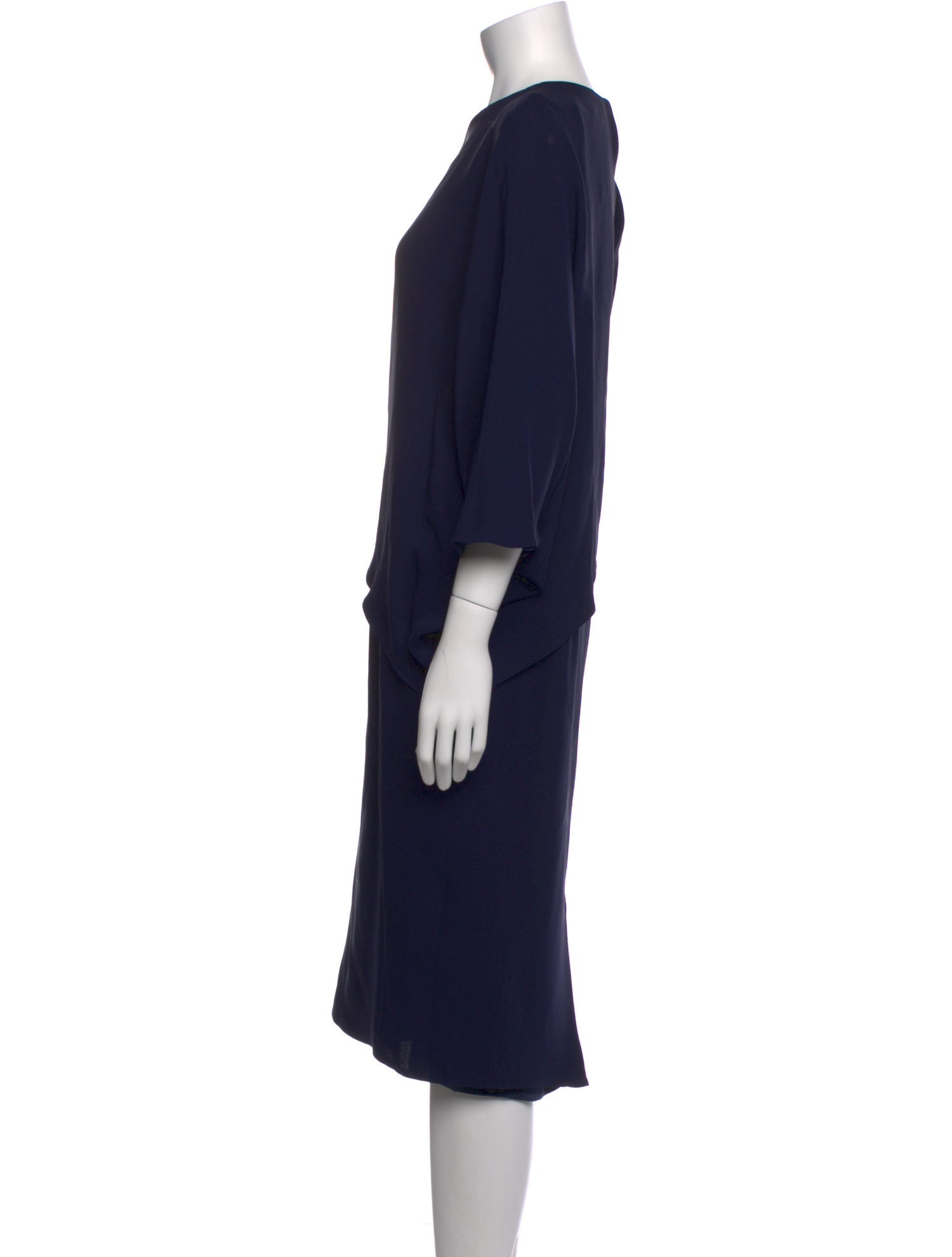 Tom and Linda Platt Silk Midi Length Dress