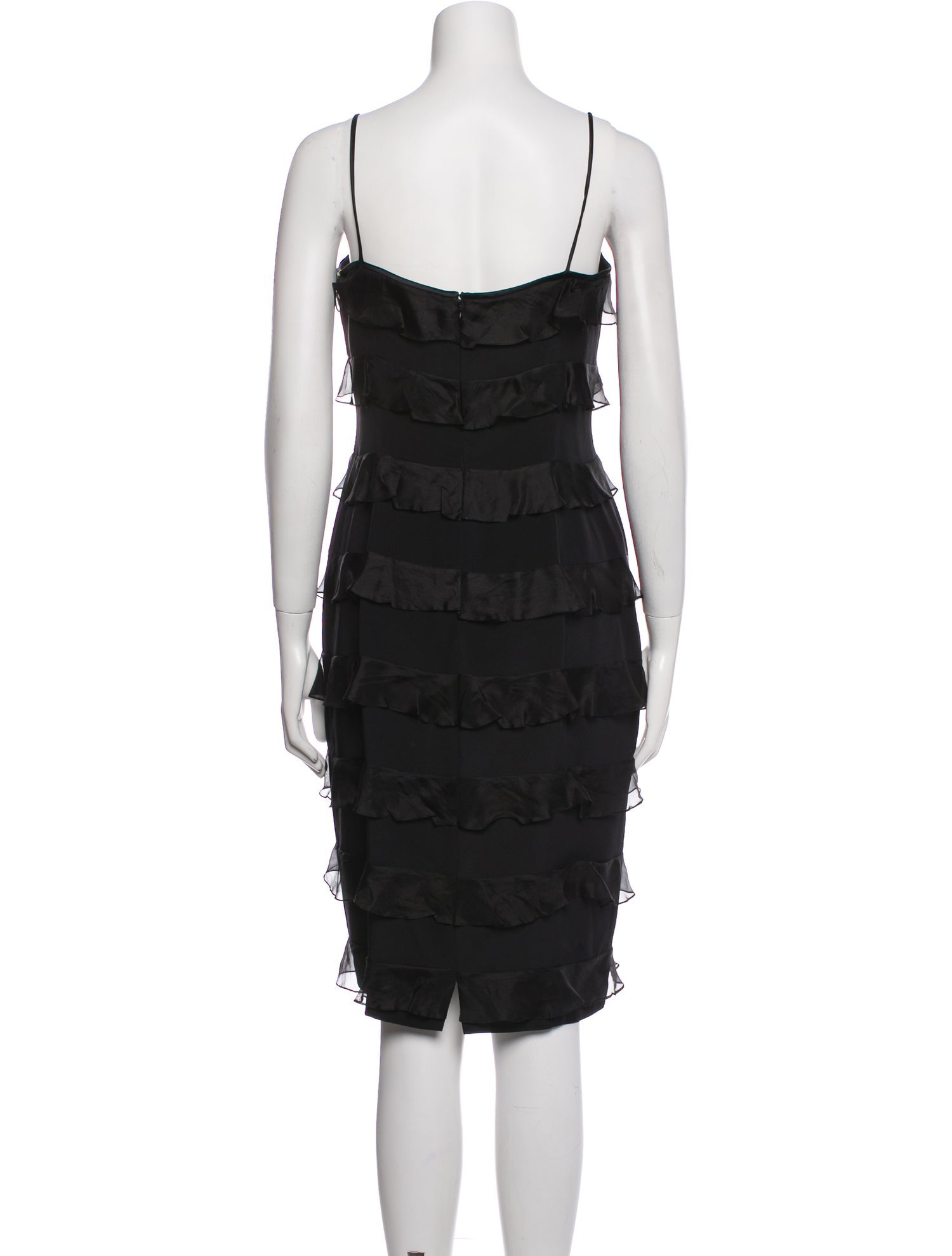 Tom and Linda Platt Square Neckline Knee-Length Dress