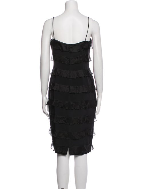 Tom and Linda Platt Square Neckline Knee-Length Dress