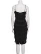 Tom and Linda Platt Square Neckline Knee-Length Dress
