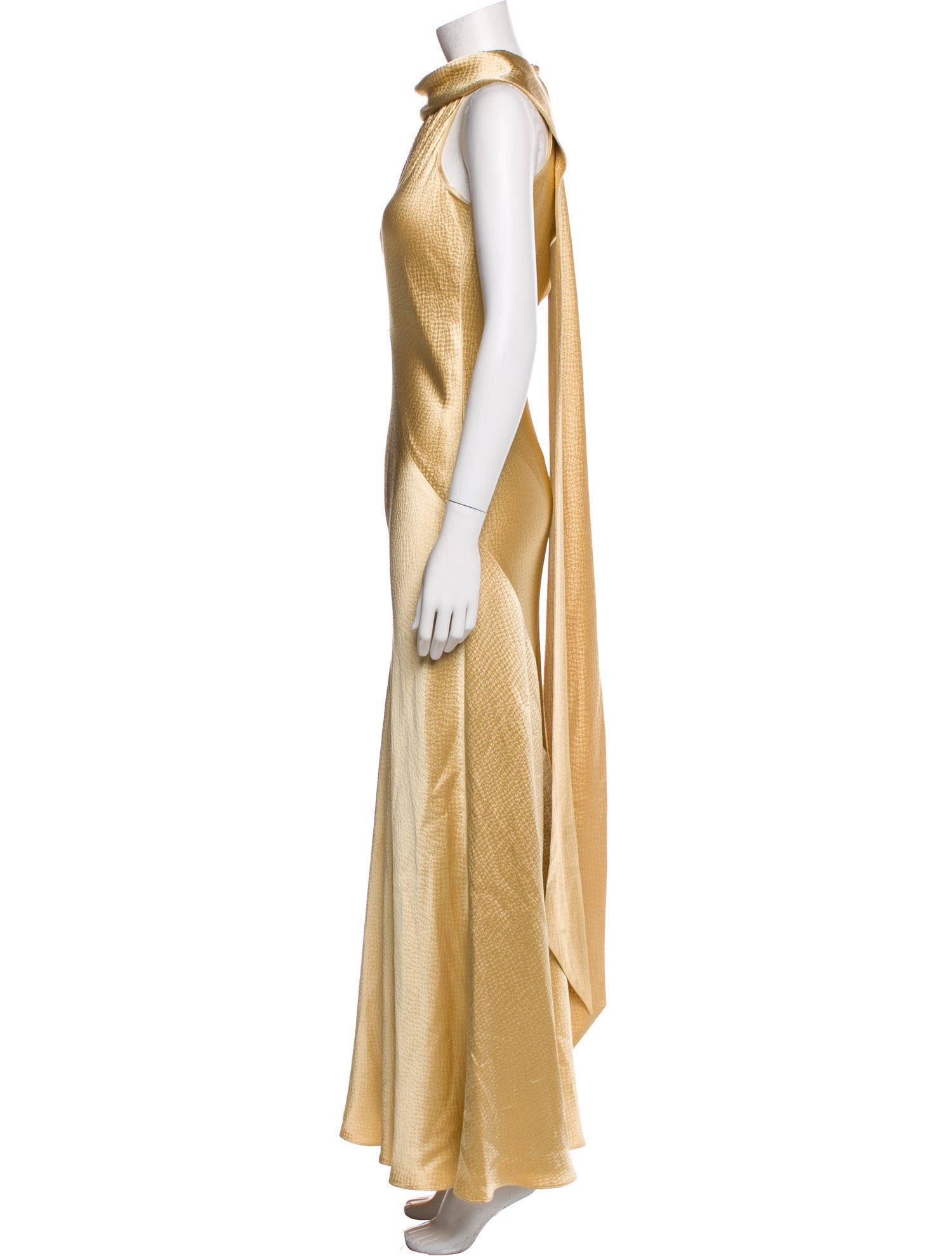 Tom and Linda Platt Turtleneck Long Dress