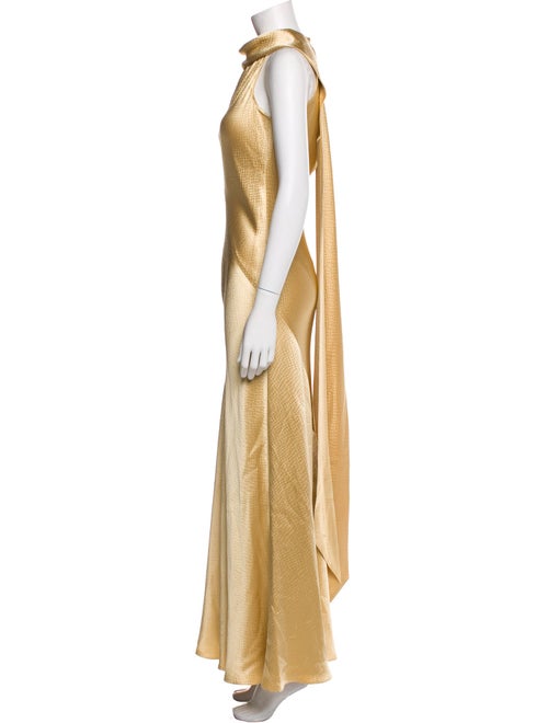 Tom and Linda Platt Turtleneck Long Dress