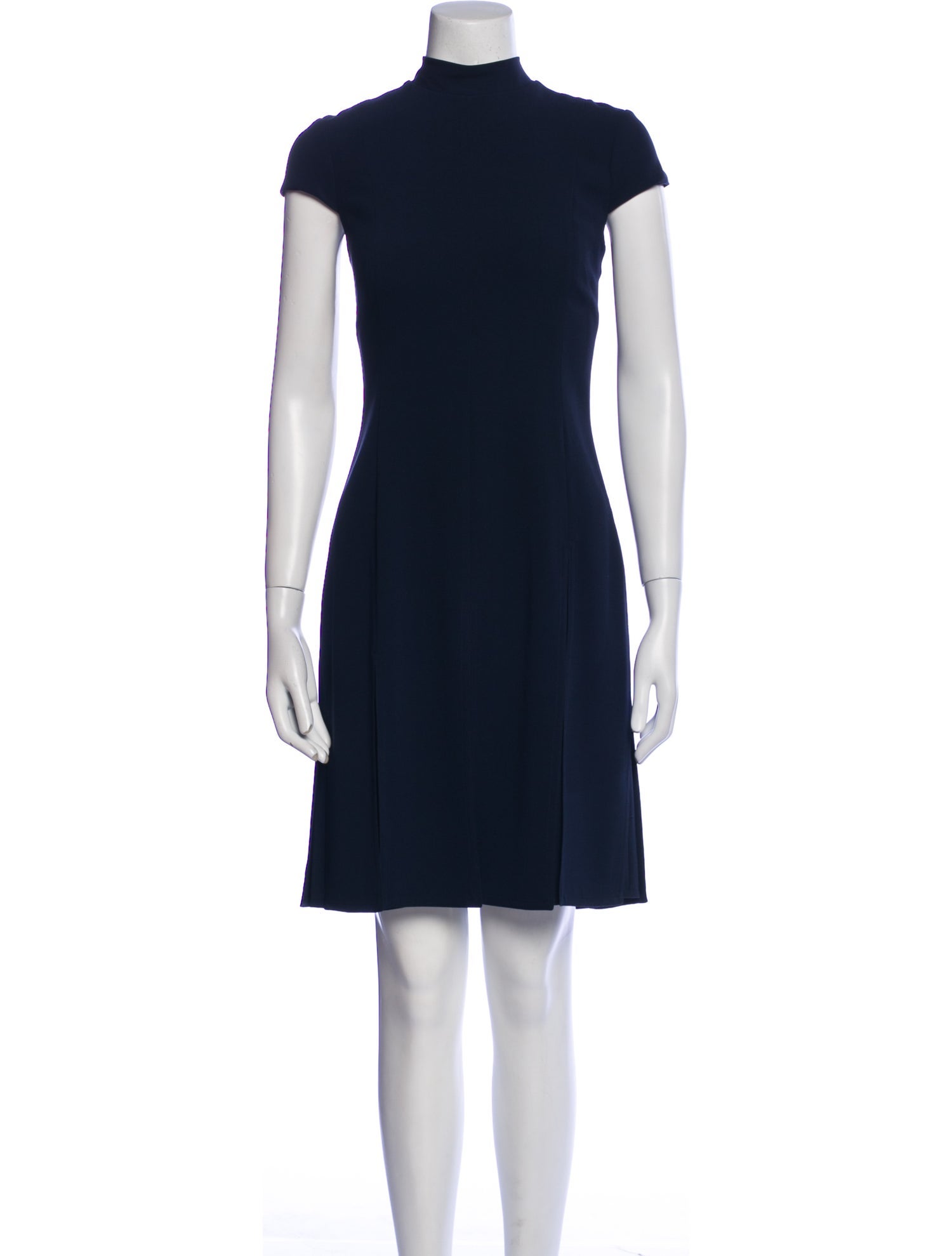 Tom and Linda Platt Mock Neck Mini Dress