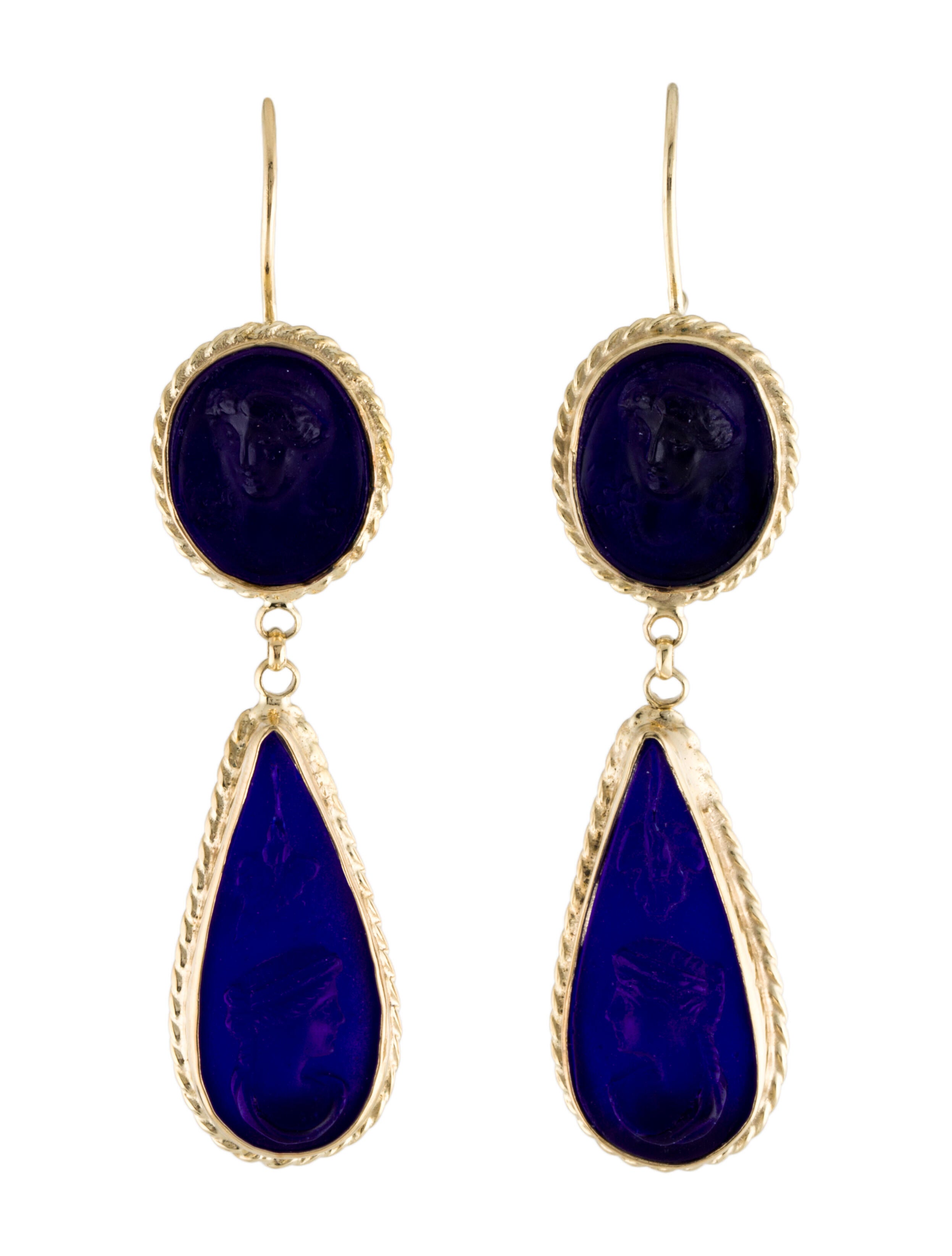 Tagliamonte 14K Neoclassical Pearl Drop Earrings 14K Yellow Gold Drop