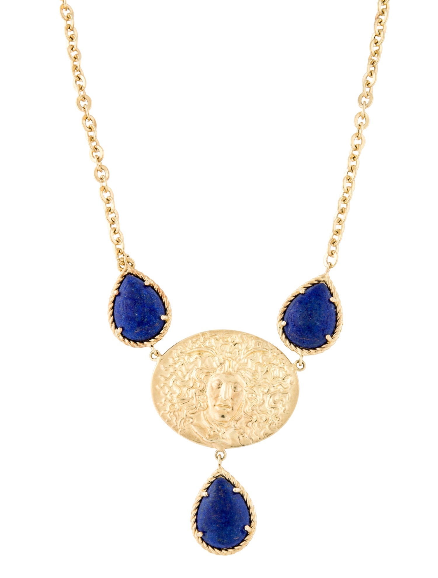 Tagliamonte Lapis Lazuli Cameo Pendant Necklace