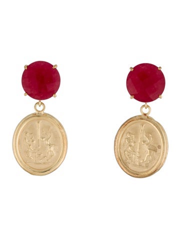 Tagliamonte Drop Dyed Quartzite Earrings