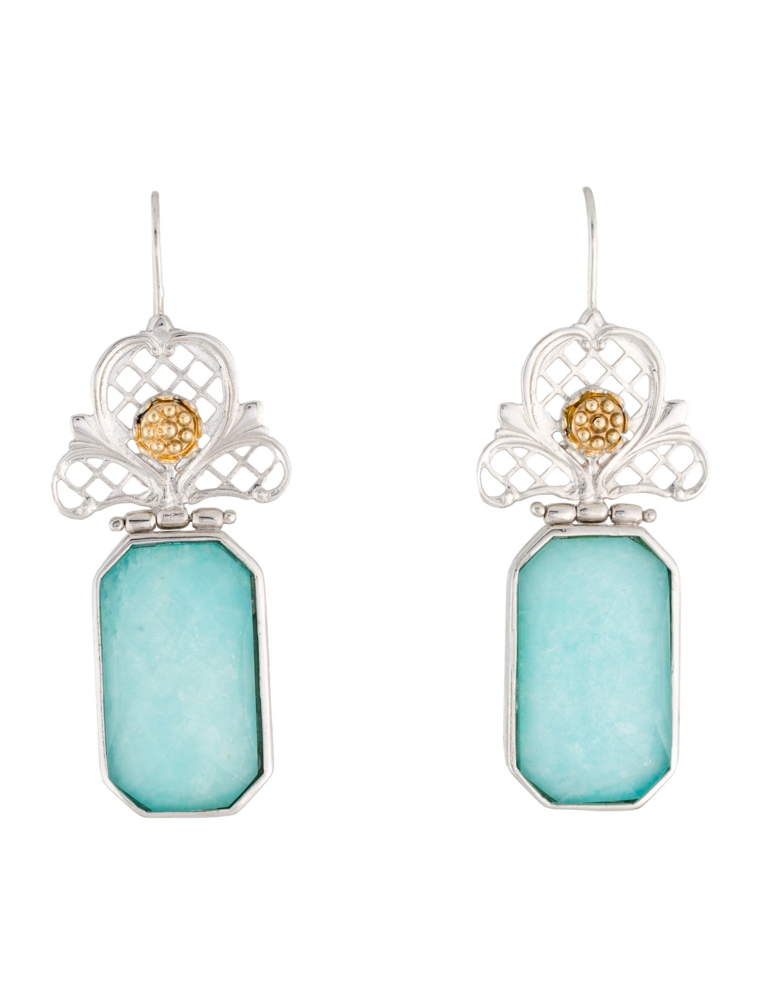 Tagliamonte Amazonite Doublet Drop Earrings