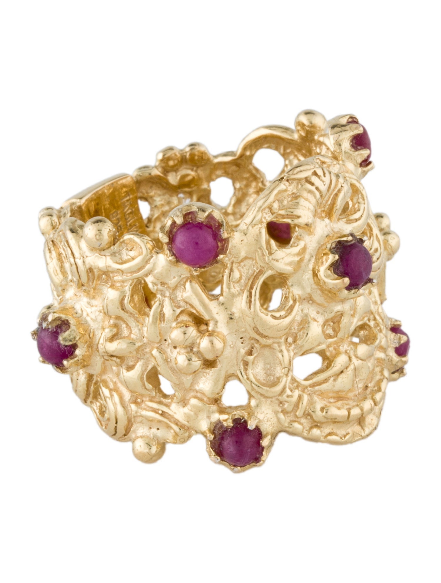 Tagliamonte Ruby Filigree Band Ring