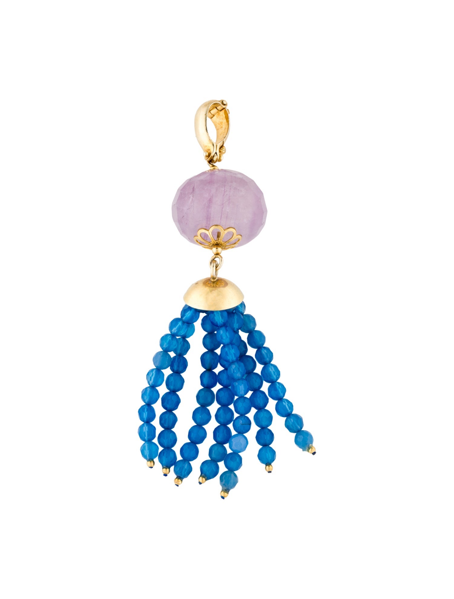 Tagliamonte Amethyst & Dyed Chalcedony Pendant