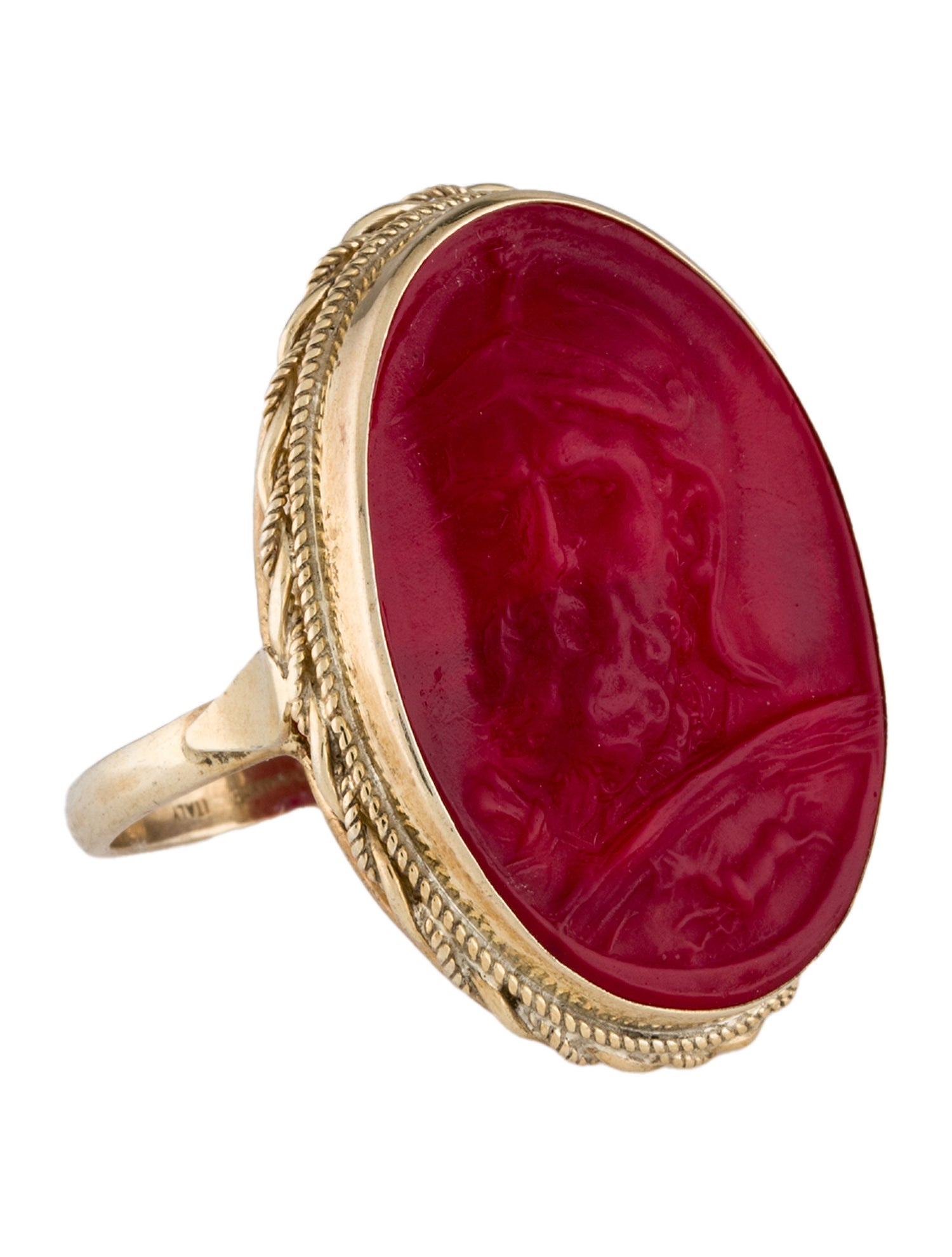 Tagliamonte Venetian Cameo Cocktail Ring
