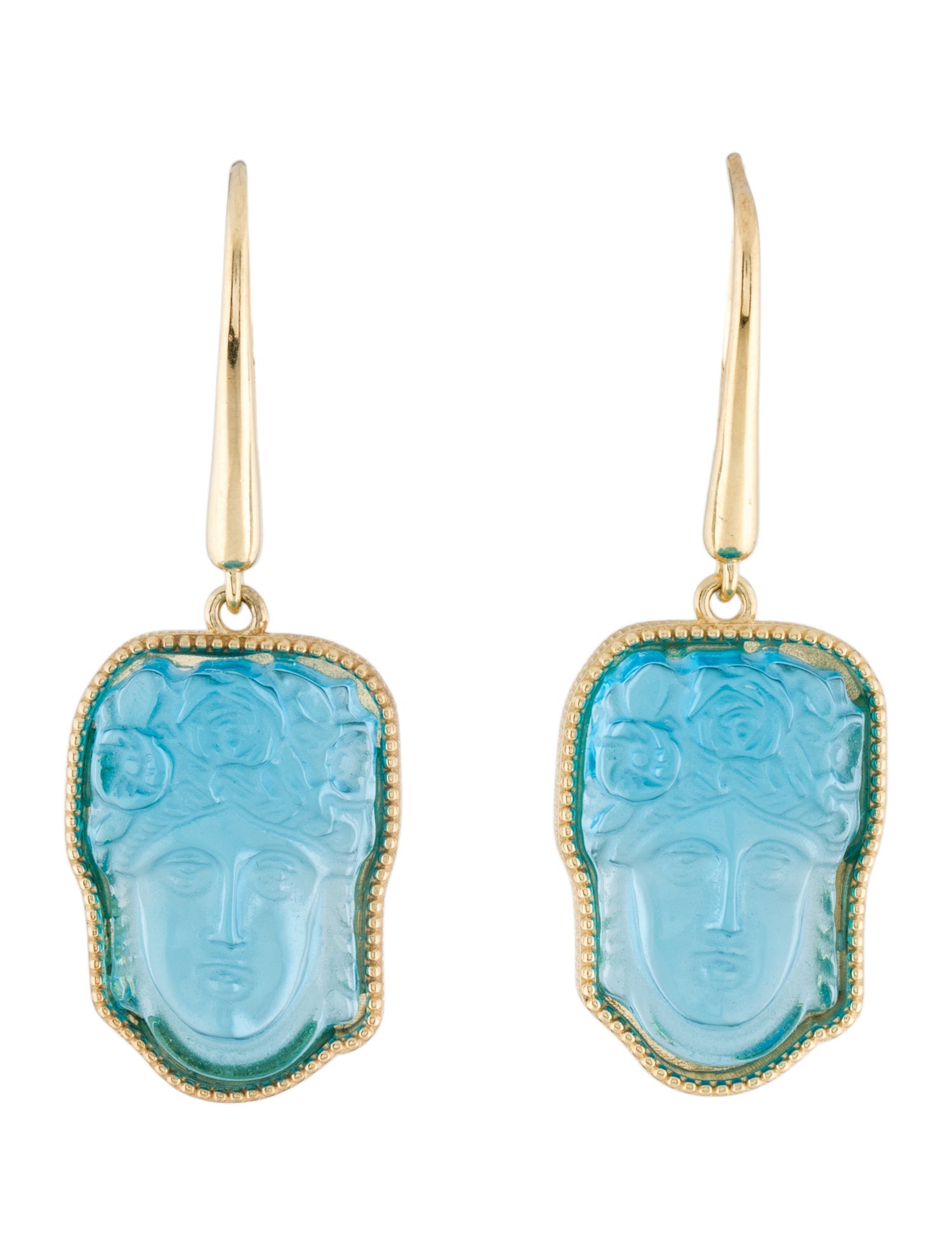 Tagliamonte Flora Venetian Cameo Drop Earrings
