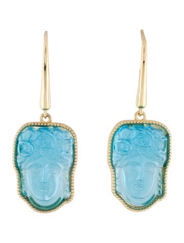 Tagliamonte Drop Flora Venetian Cameo Earrings