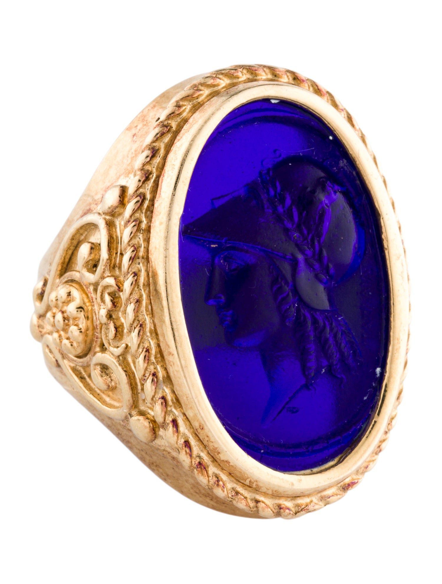 Tagliamonte Glass Intaglio Athena Cocktail Ring