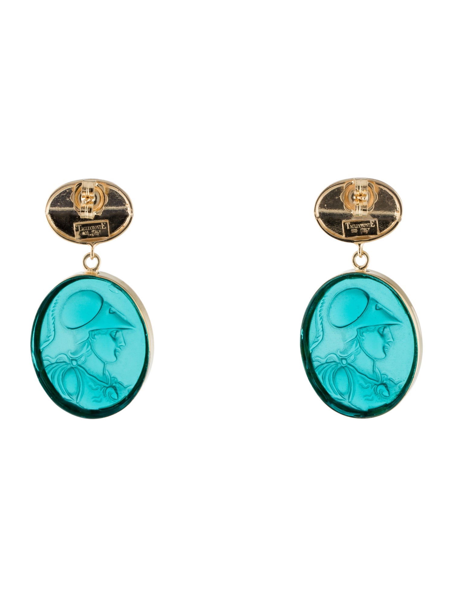 Tagliamonte Glass Venetian Cameo Drop Earrings