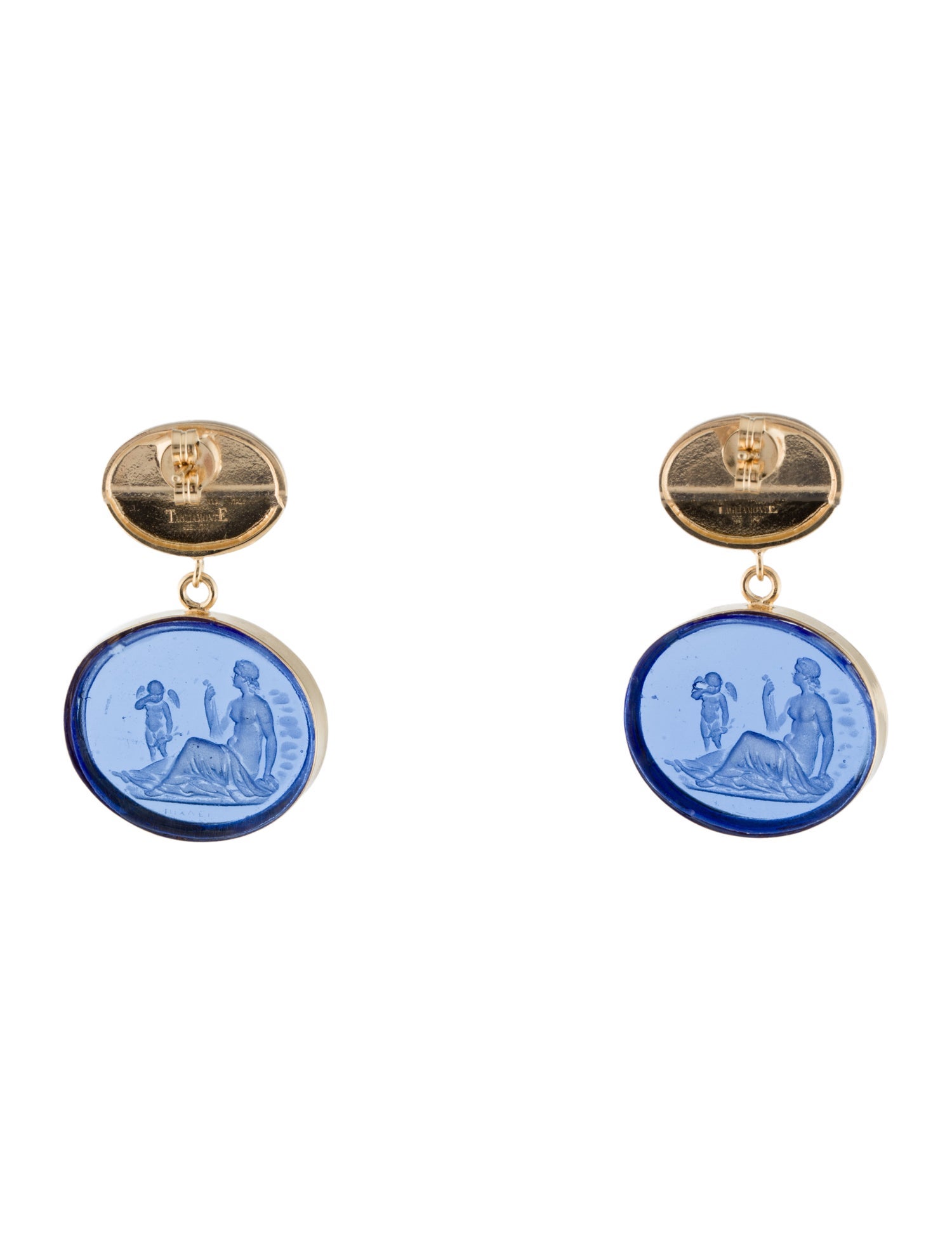 Tagliamonte Glass Venetian Cameo Drop Earrings