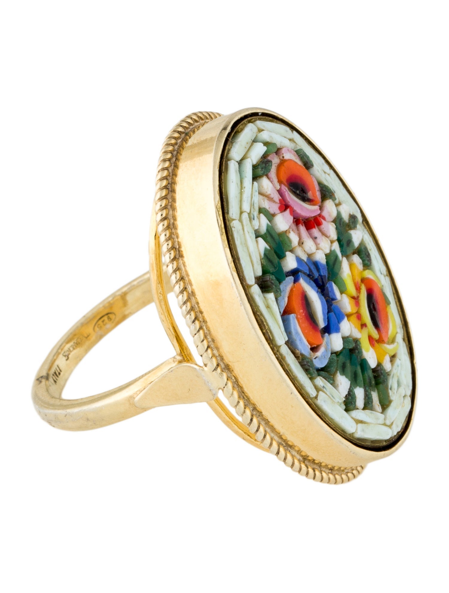 Tagliamonte Micromosaic Cocktail Ring
