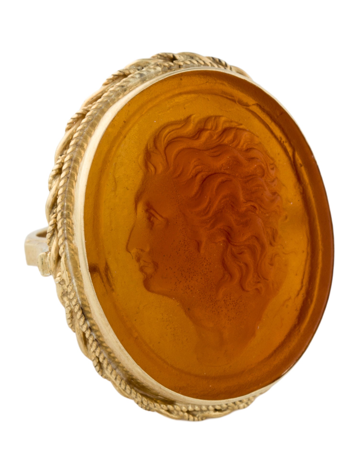 Tagliamonte Venetian Cameo Cocktail Ring