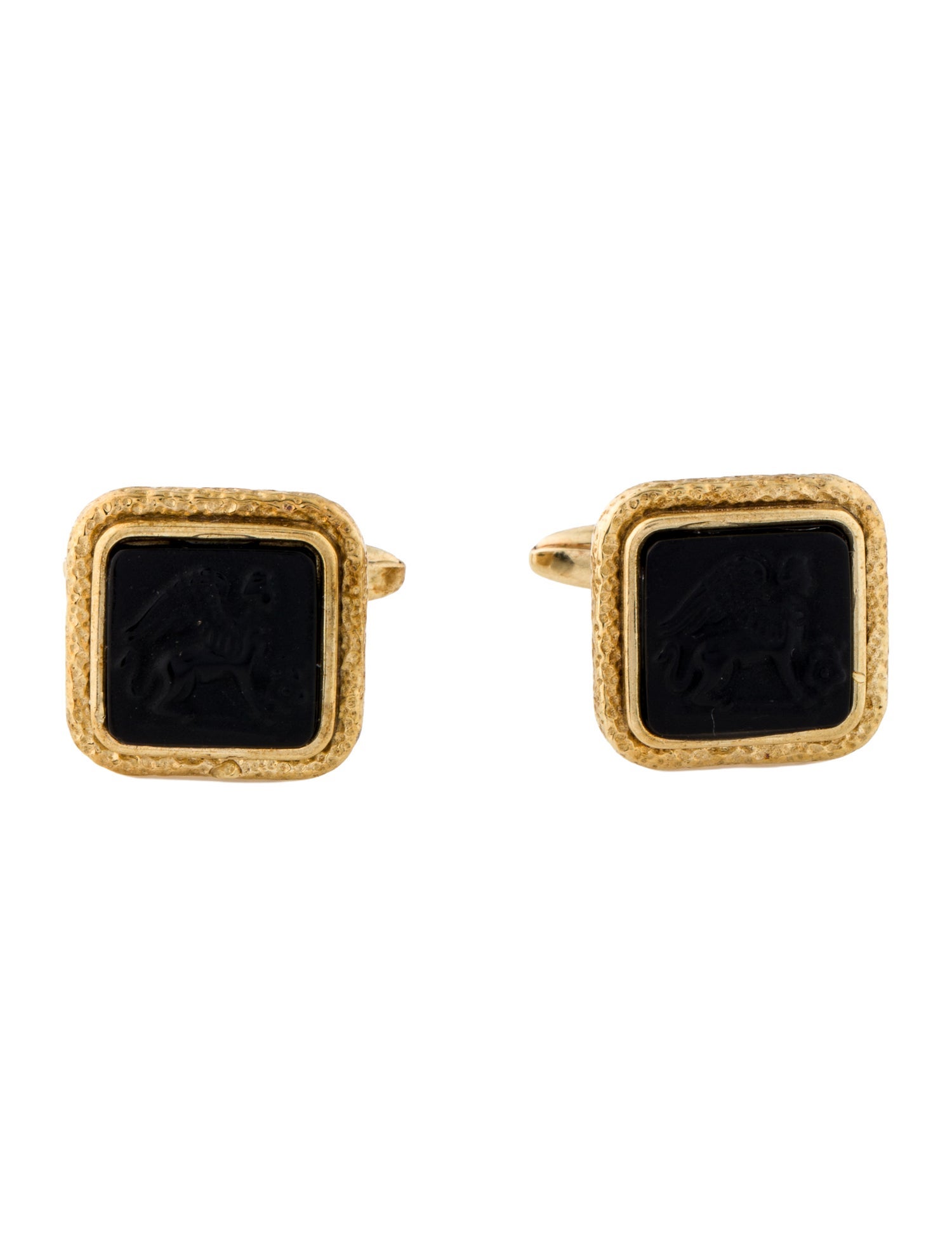 Tagliamonte Onyx Cameo Square Cufflinks