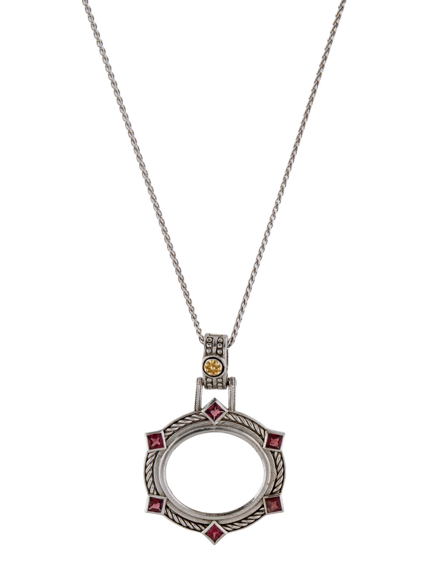 Tagliamonte Venetian & Garnet Pendant Necklace