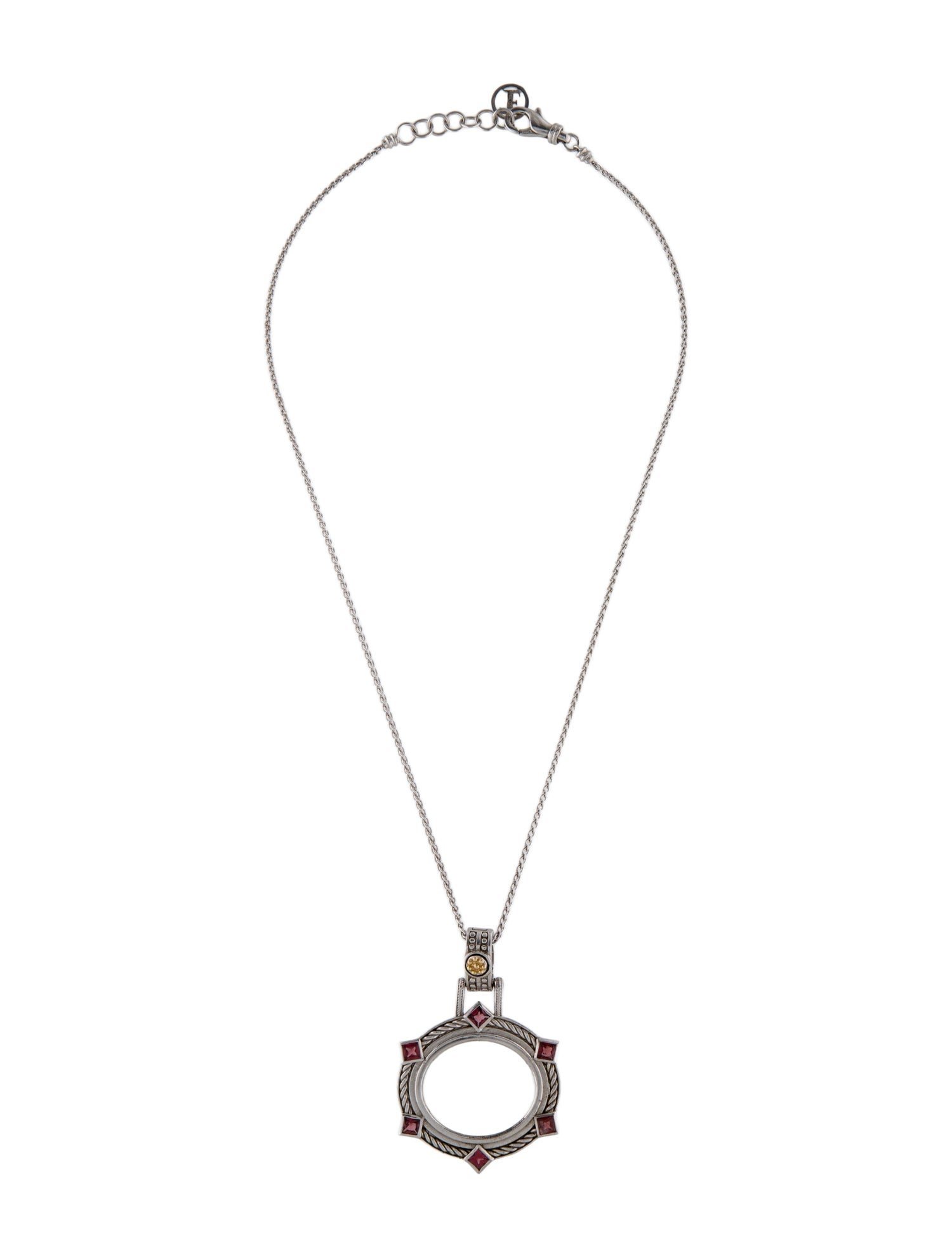 Tagliamonte Venetian & Garnet Pendant Necklace