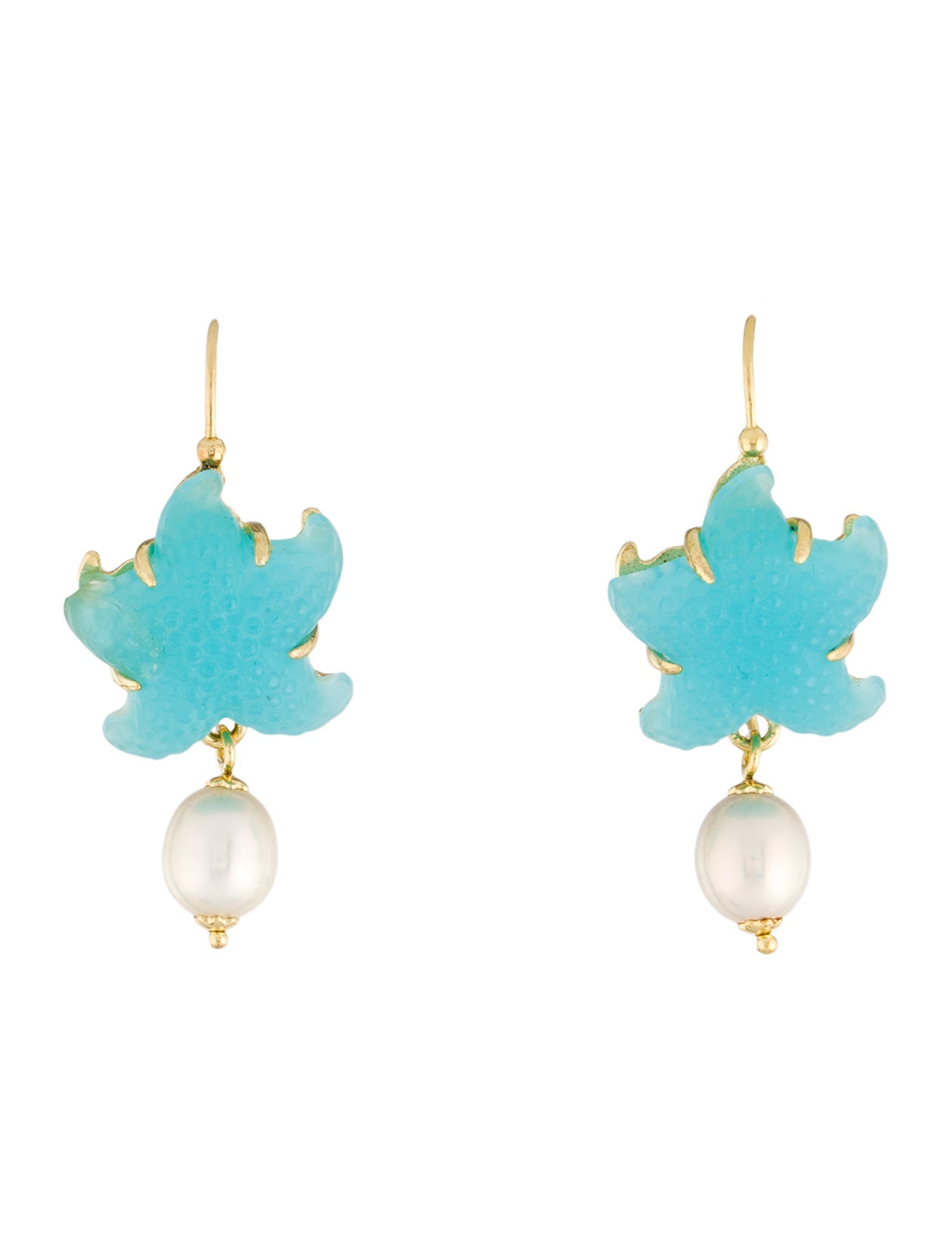 Tagliamonte Pearl & Starfish Venetian Cameo Drop Earrings