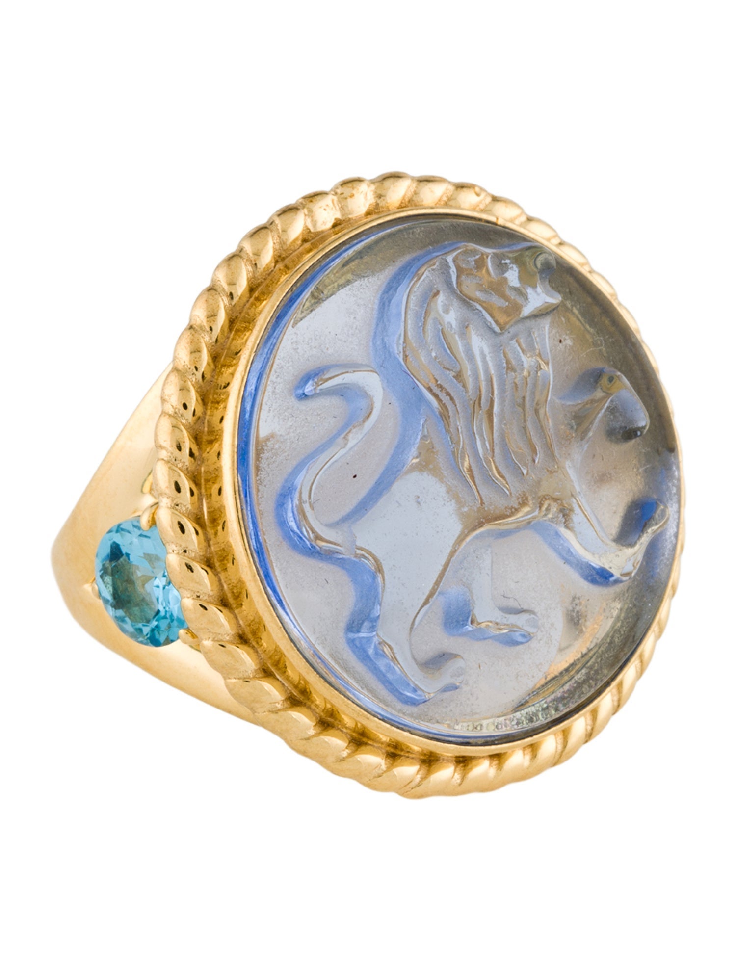 Tagliamonte Chimera Venetian Cameo & Topaz Cocktail Ring