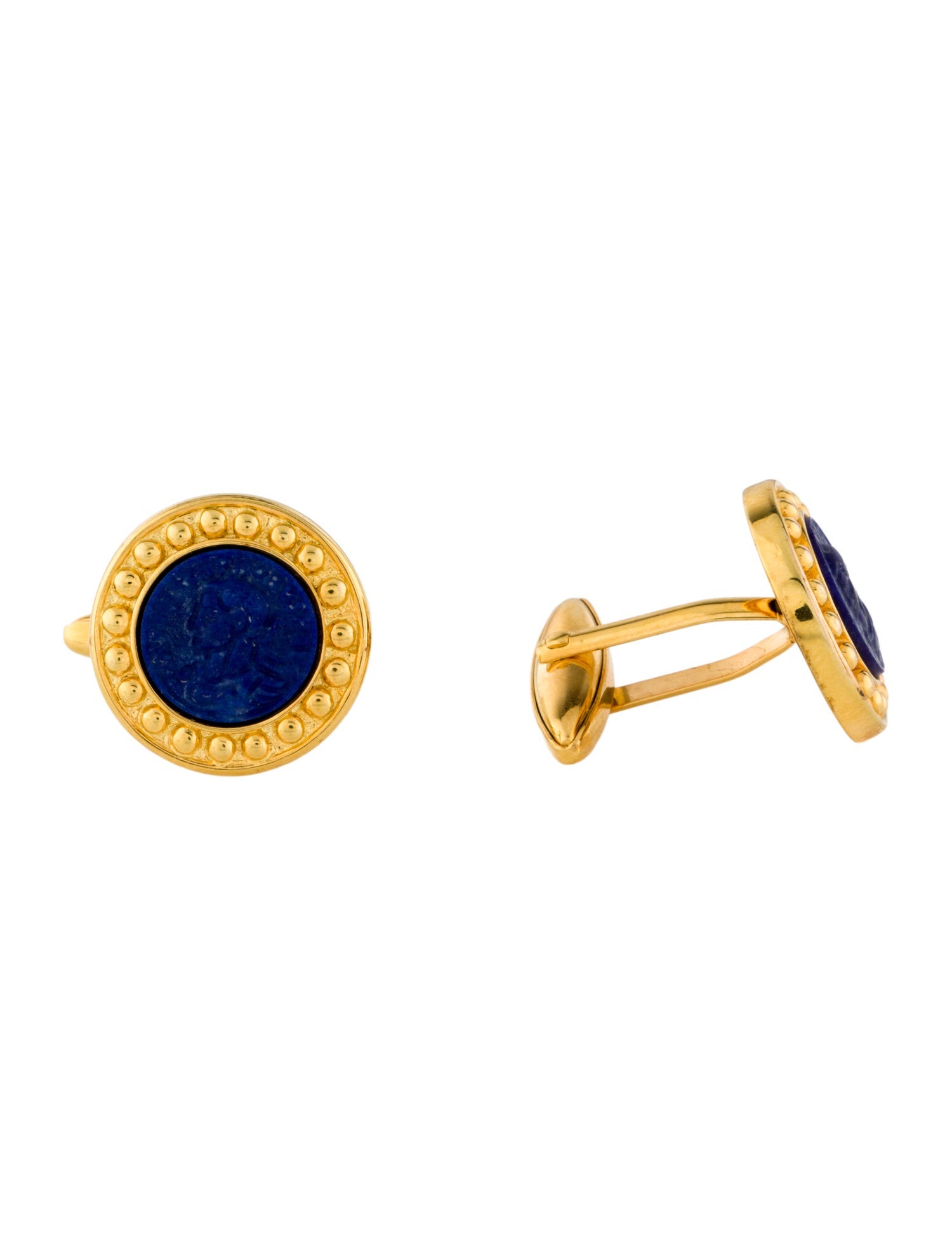 Tagliamonte Lapis Lazuli Cameo Cufflinks