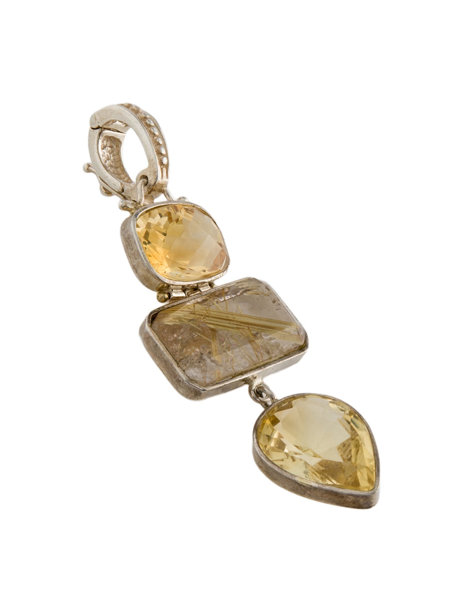 Tagliamonte Citrine & Rutilated Quartz Pendant