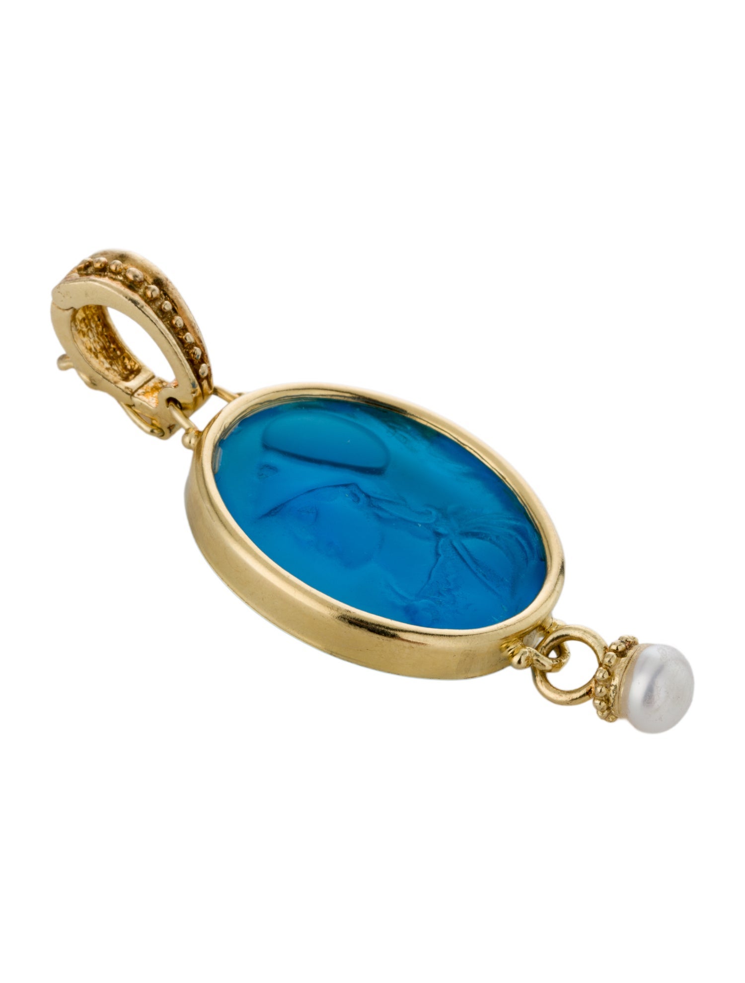 Tagliamonte Pearl & Venetian Cameo Pendant Enhancer