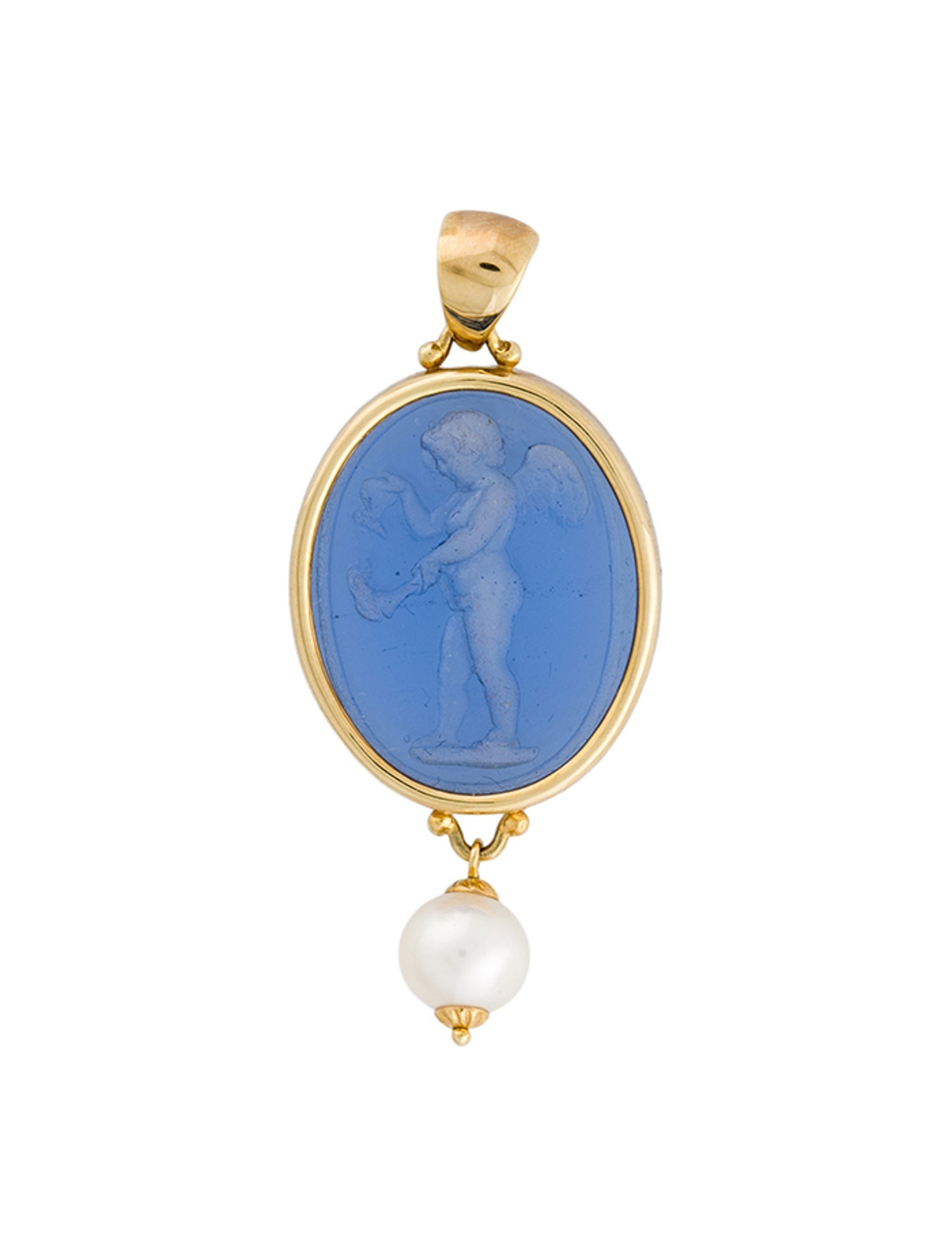 Tagliamonte Pearl & Venetian Cameo Pendant Enhancer