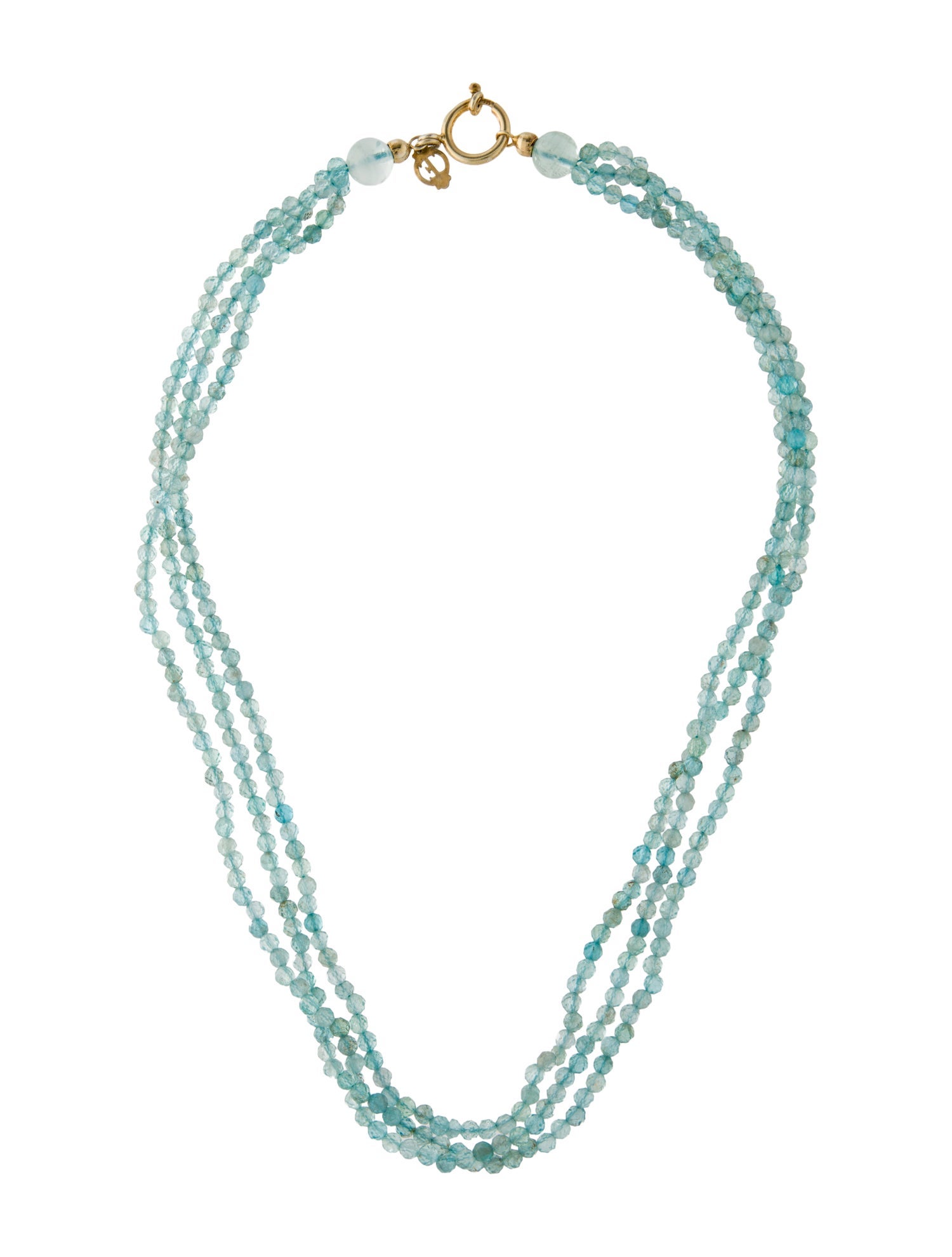 Tagliamonte Apatite & Aquamarine Multistrand Bead Necklace