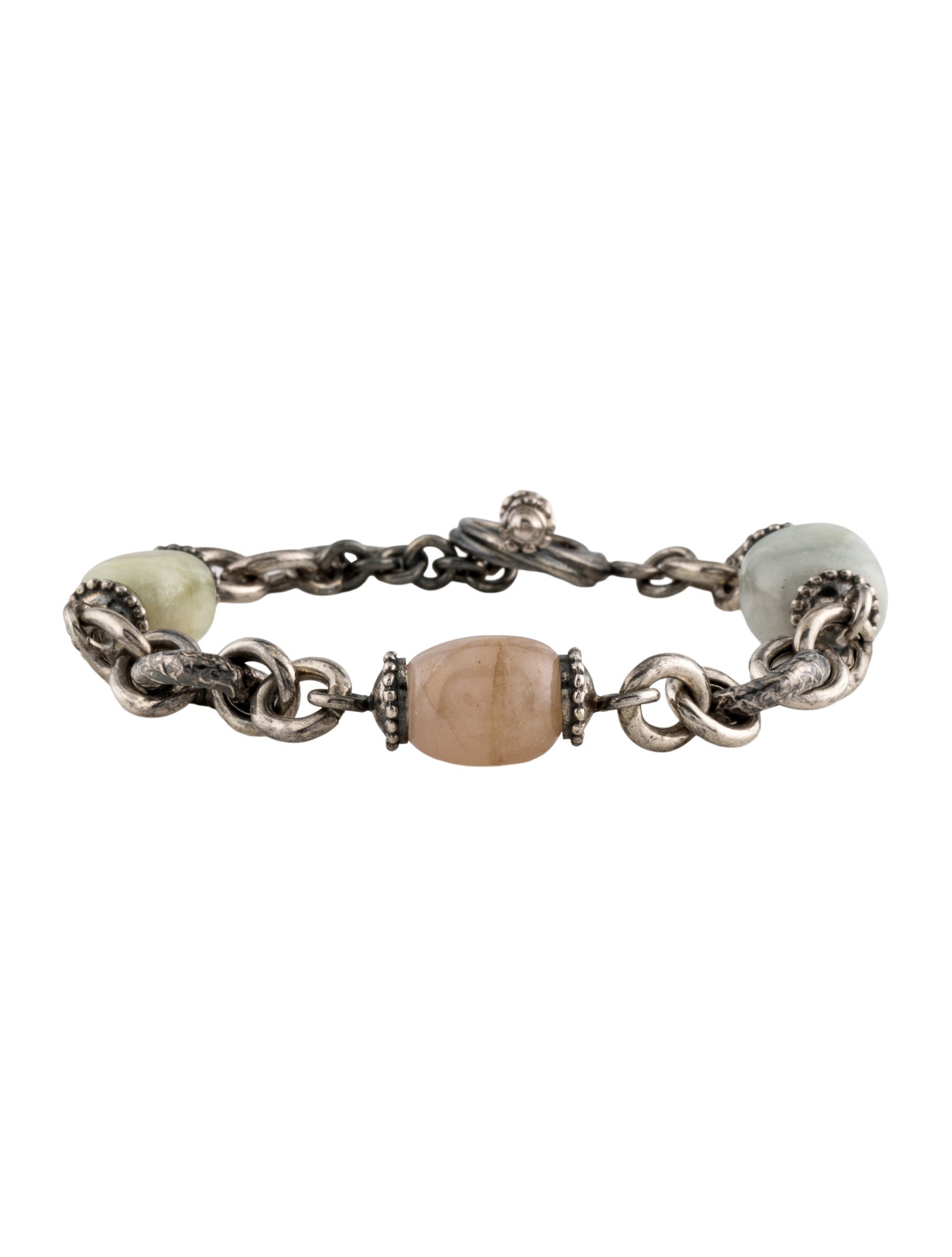 Tagliamonte Aquamarine,Morganite & Beryl Chain Link Toggle Bracelet