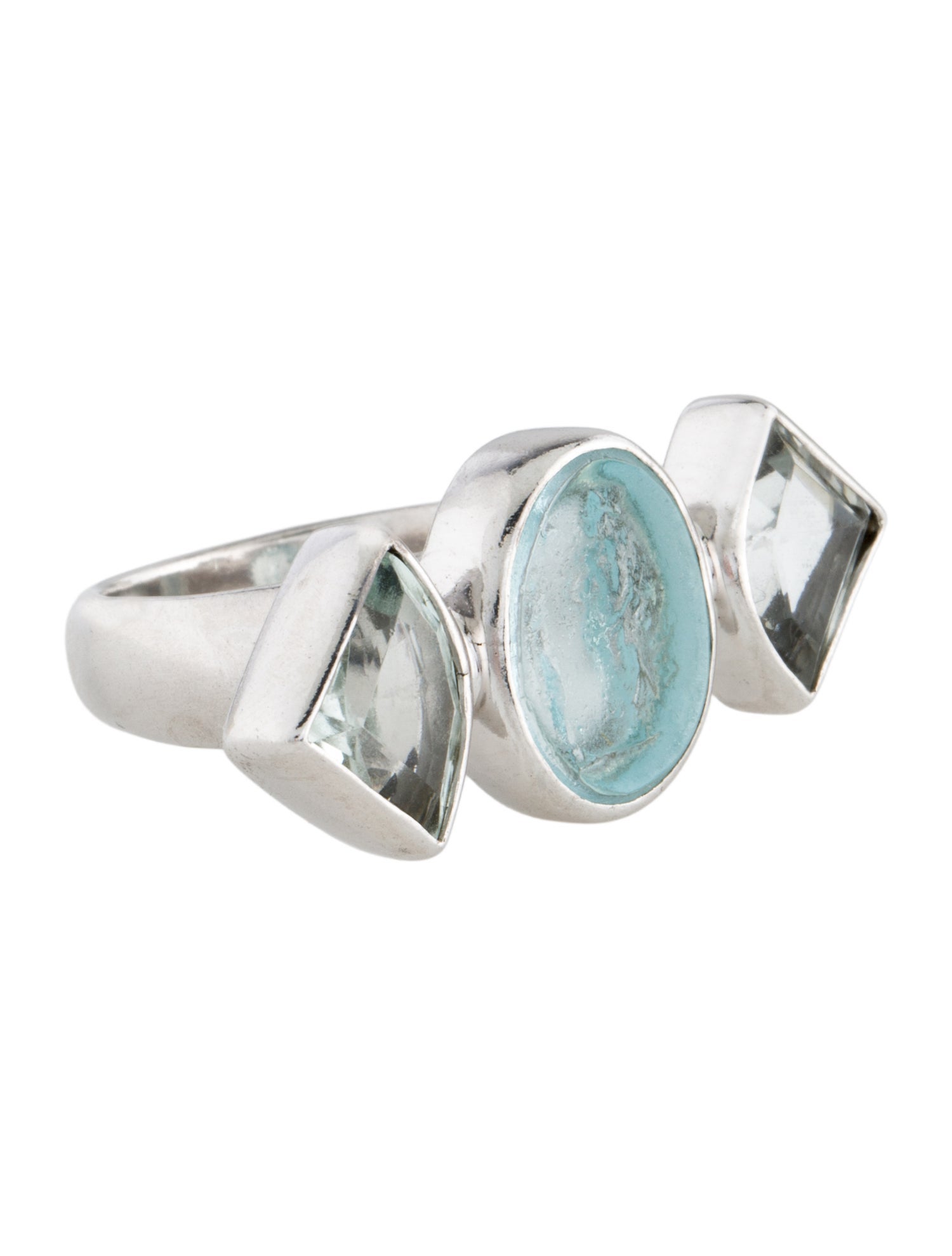 Tagliamonte Venetian & Aquamarine Cocktail Ring