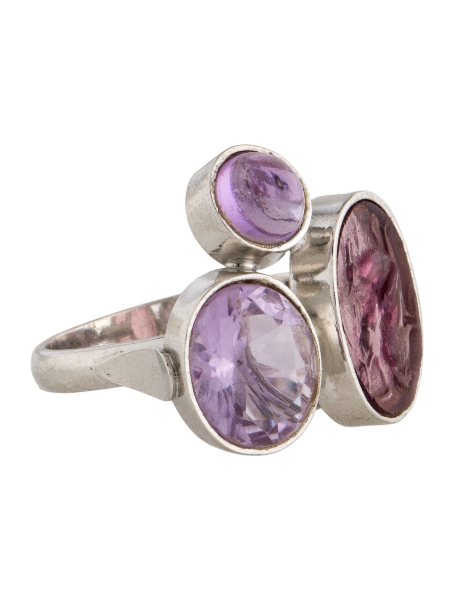 Tagliamonte Venetian & Amethyst Cameo Ring