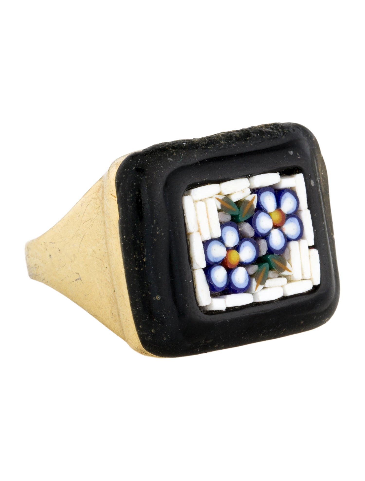 Tagliamonte Floral Micro Mosaic Cocktail Ring