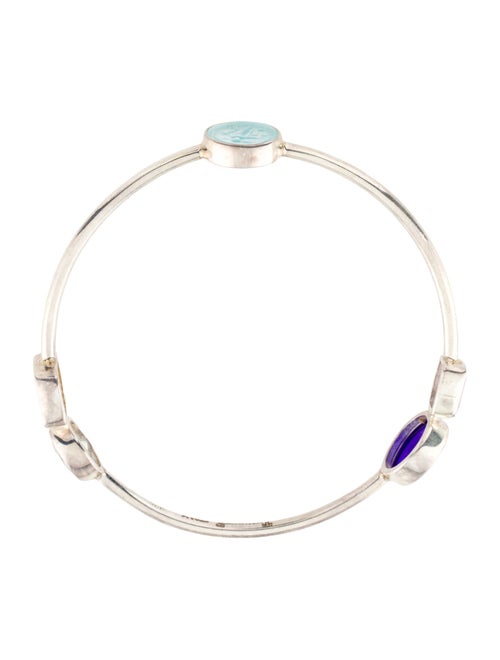 Tagliamonte Venetian, Amethyst & Aquamarine Bangle