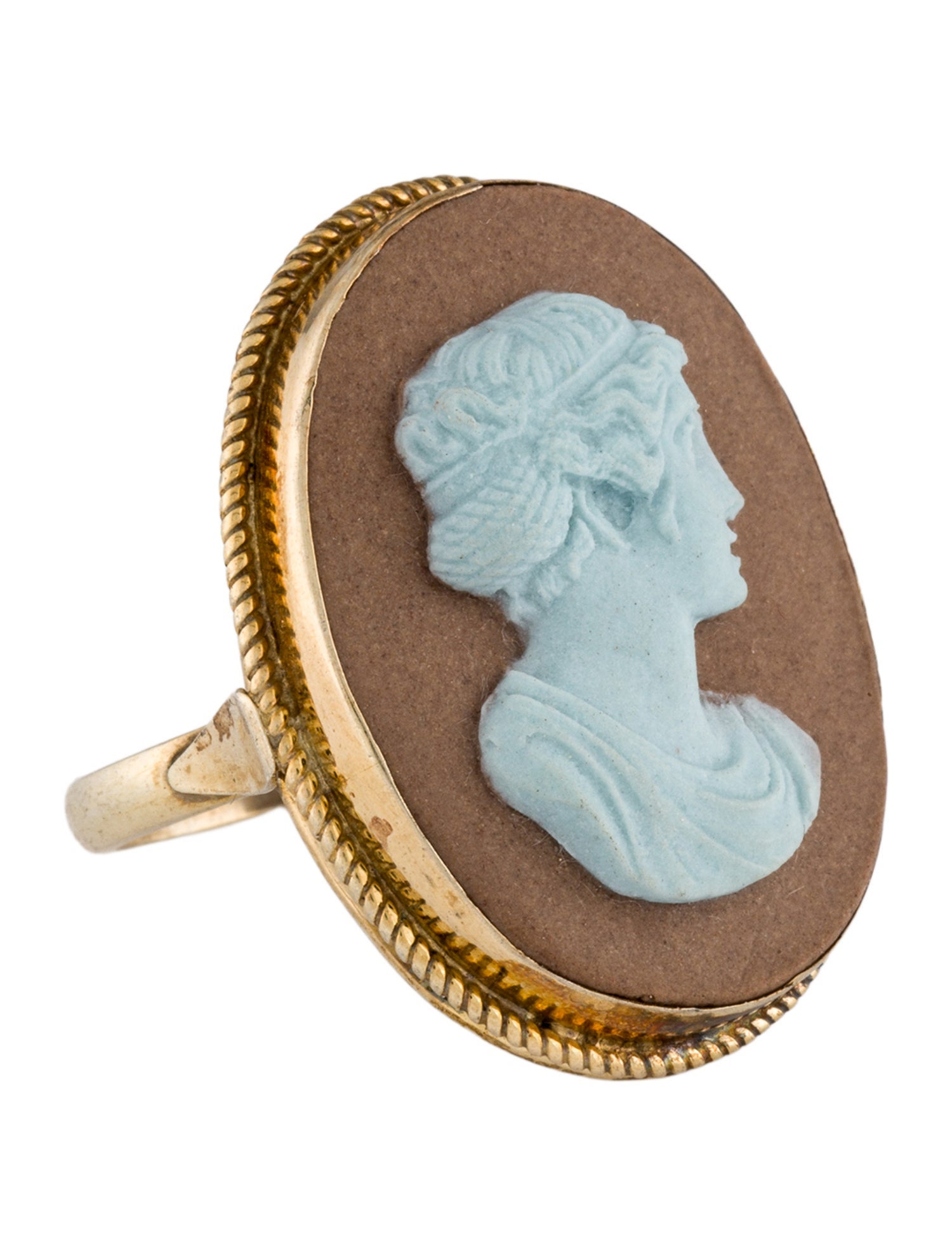 Tagliamonte Porcelain Cameo Cocktail Ring