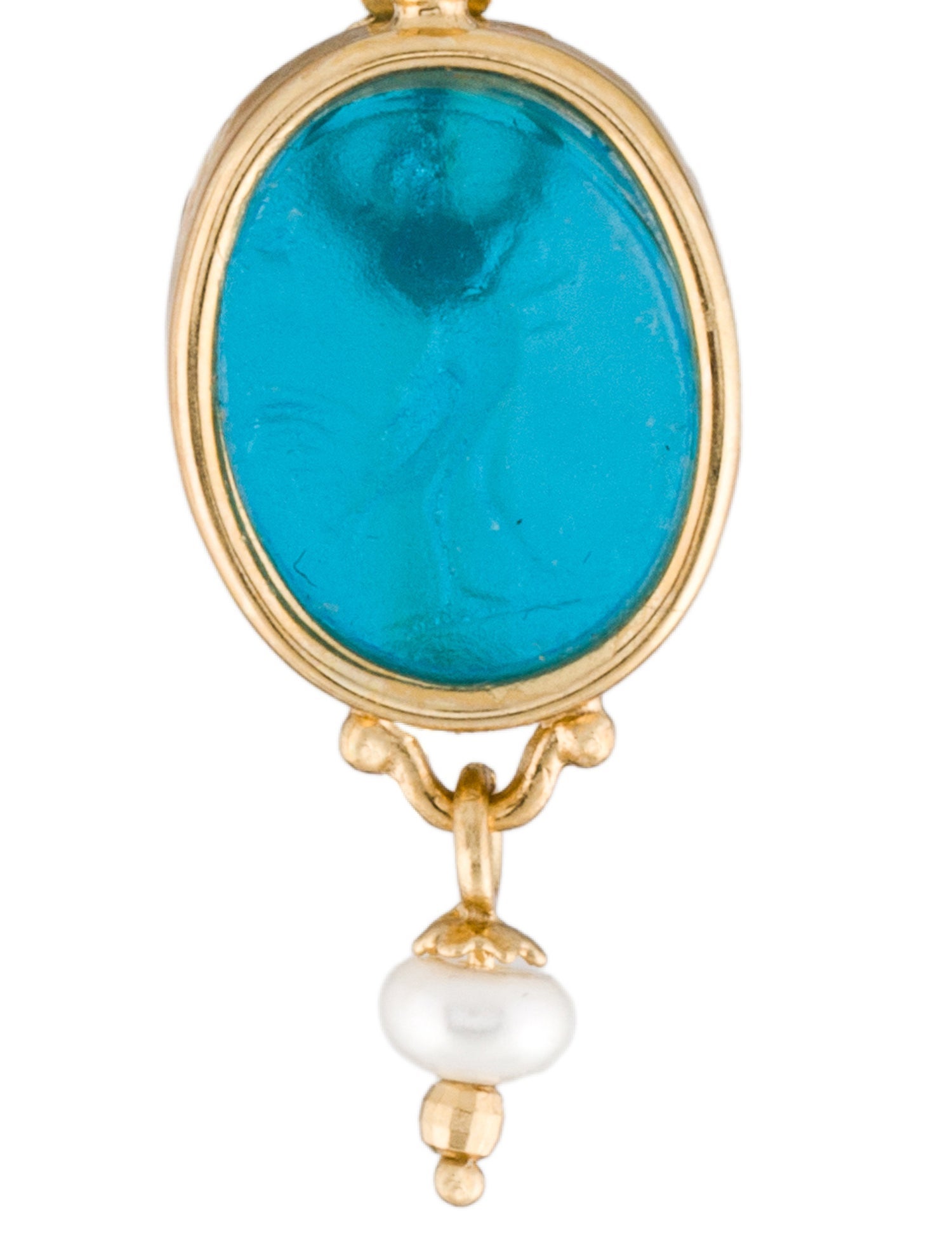 Tagliamonte Pearl & Venetian Cameo Drop Earrings