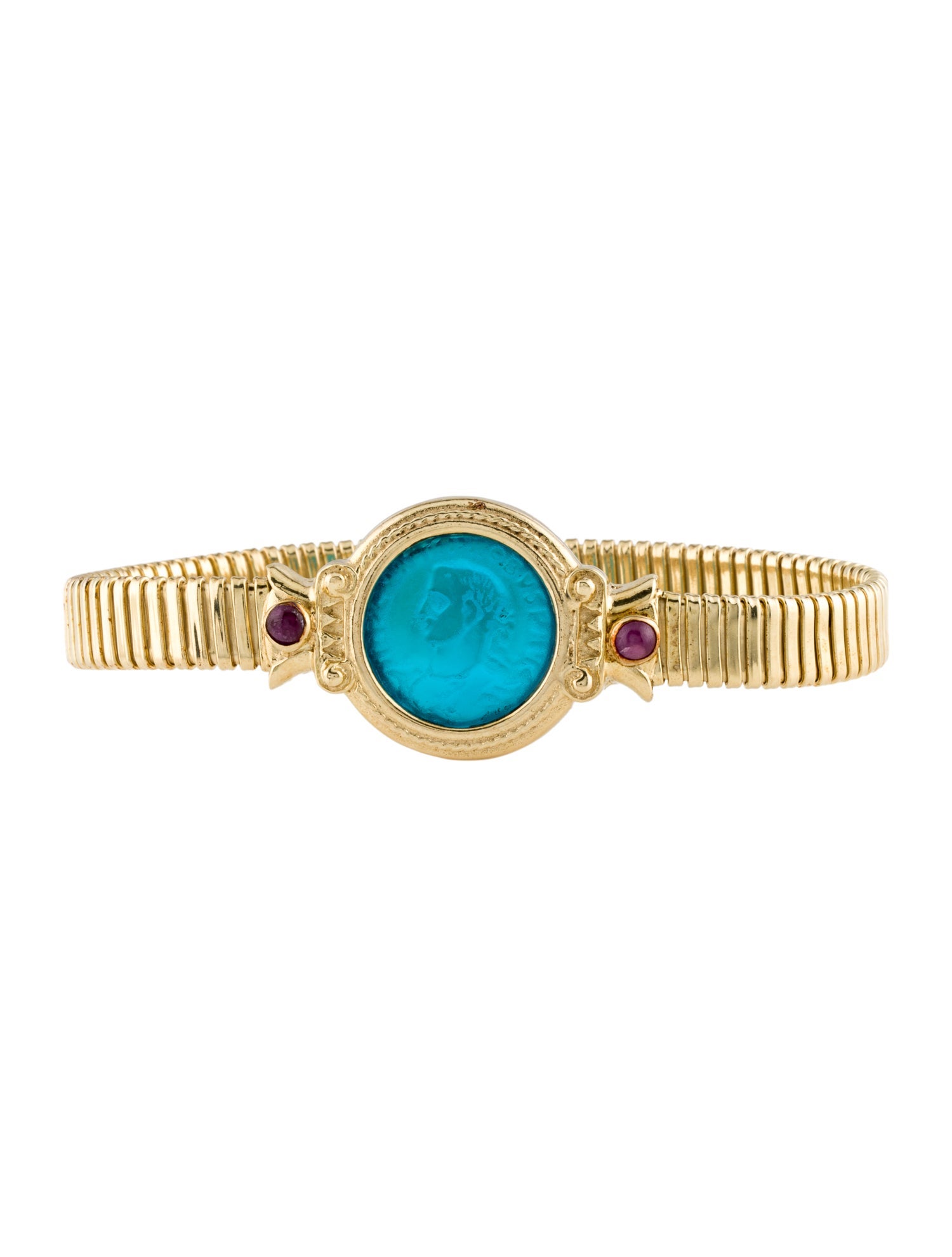 Tagliamonte Venetian Coin & Glass-Filled Ruby Station Bracelet