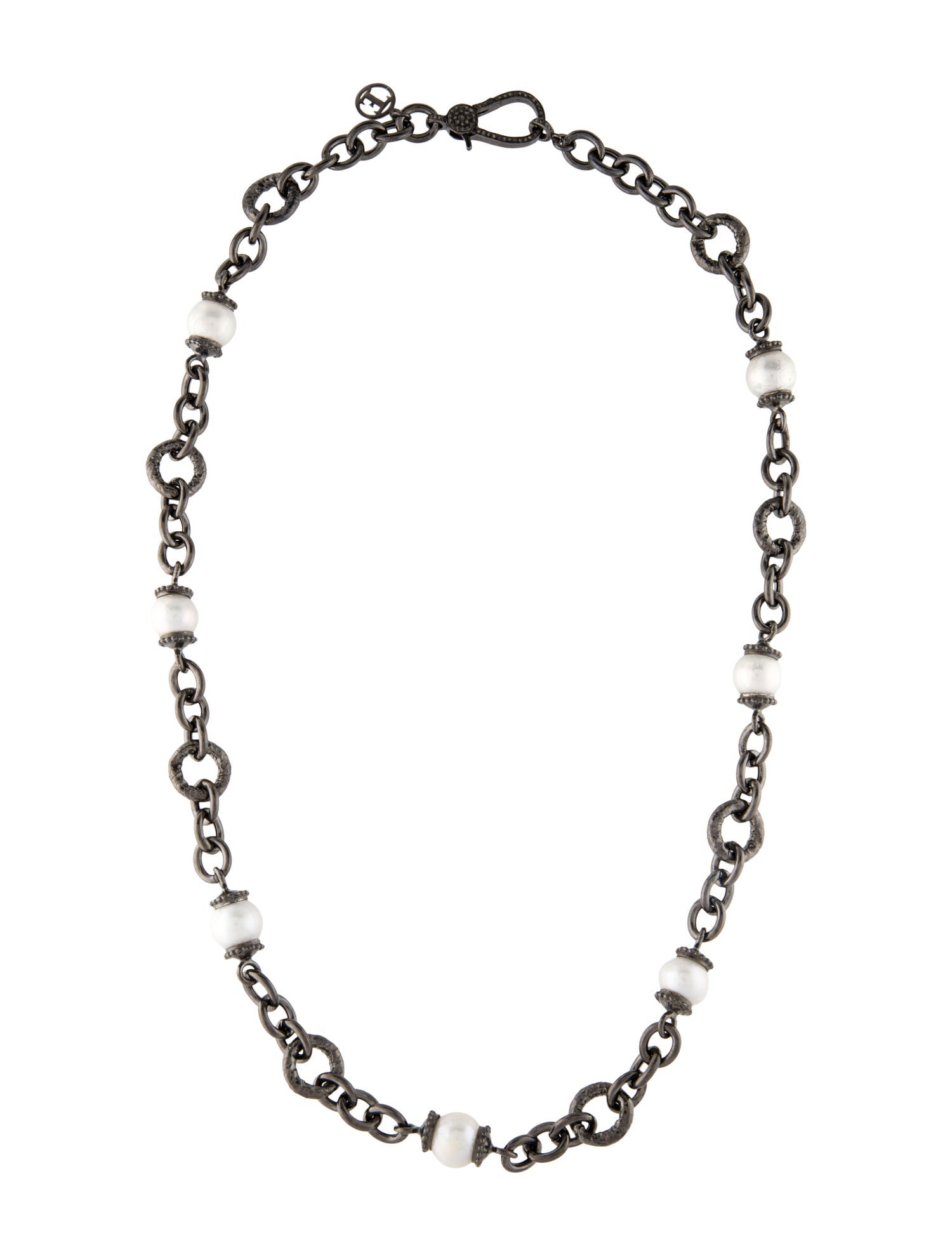 Tagliamonte Pearl Station Link Necklace