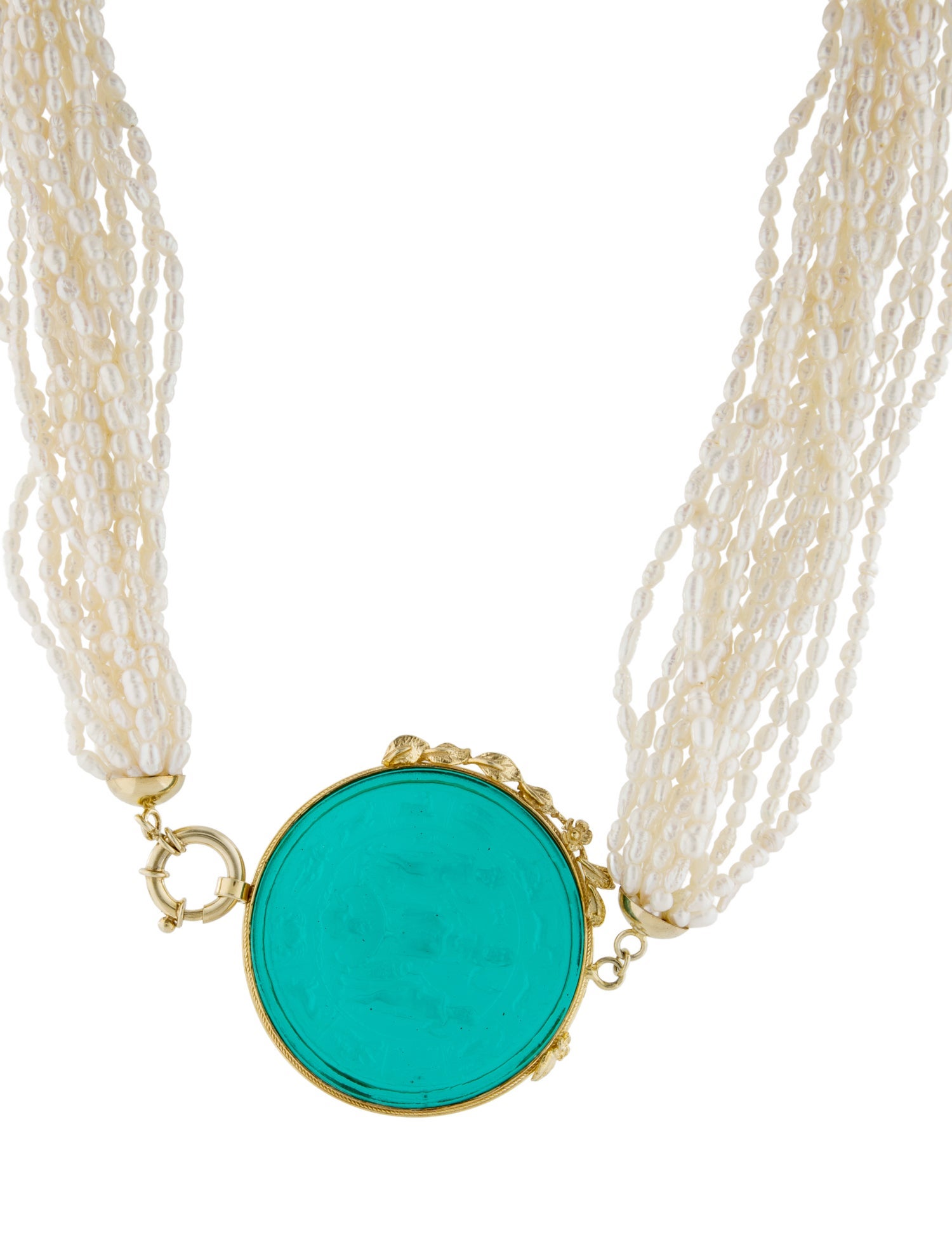 Tagliamonte Pearl & Glass Neptune Pendant Necklace