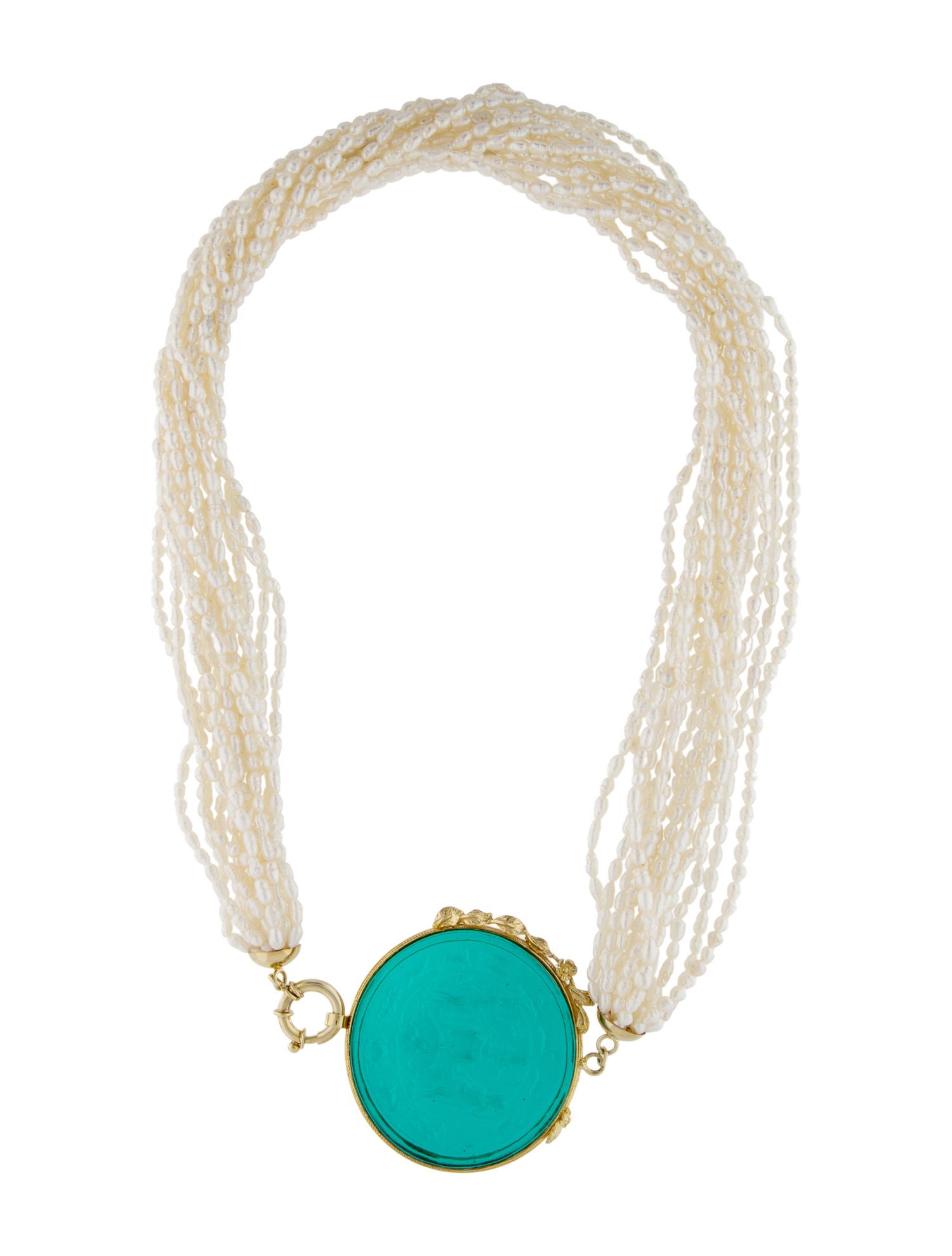 Tagliamonte Pearl & Glass Neptune Pendant Necklace