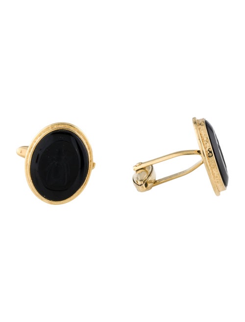 Tagliamonte Onyx Bee Intaglio Cufflinks